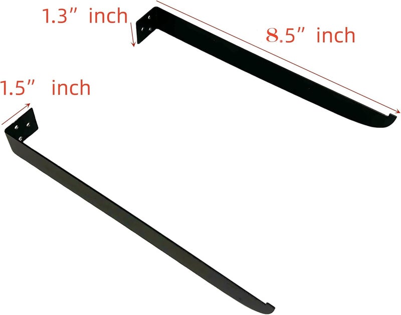 b21design Wall Mount Brackets for Football Shoe Display Case Stand Metal Floating - Image 2
